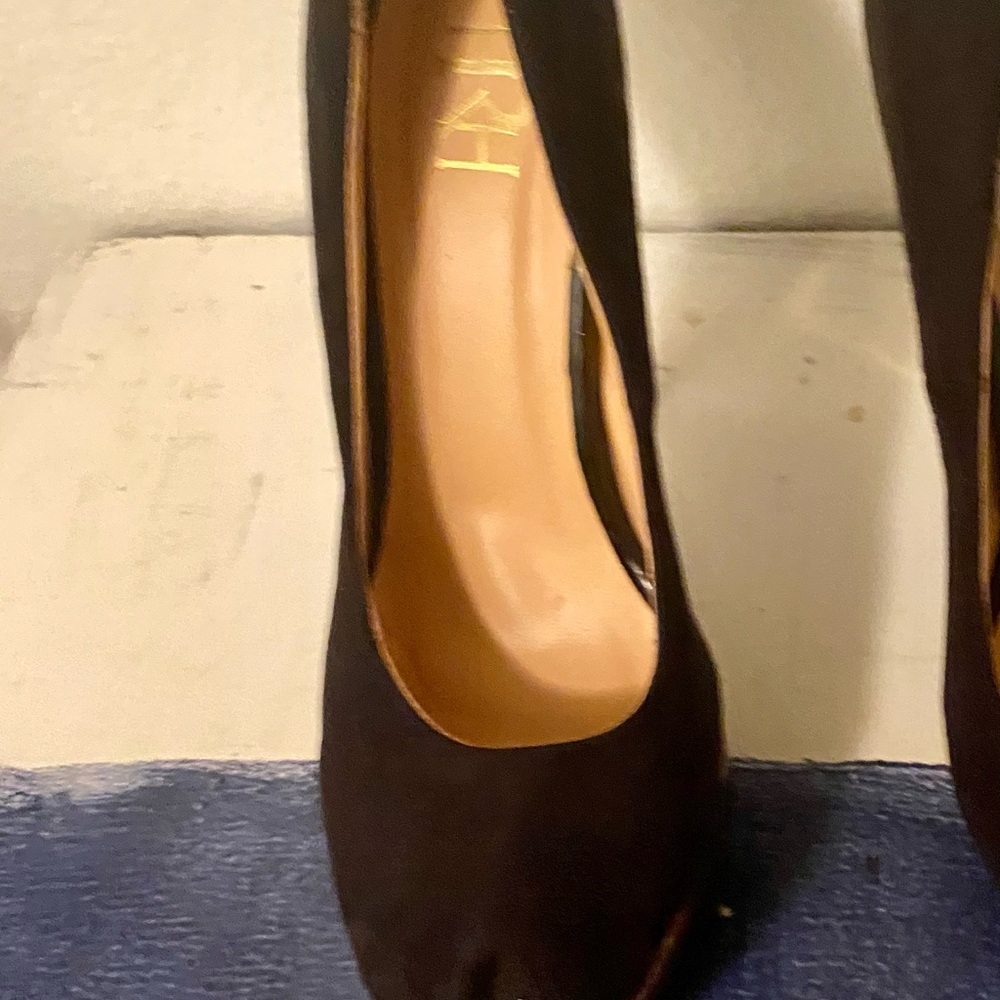 Black and Gold Heels